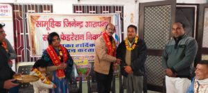 गोधा जी का किया भव्य स्वागत, अभिनन्दन
