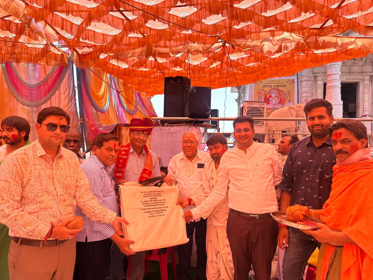 वरिष्ठ पत्रकार अनिल नाहर का जैन श्वेताम्बर श्री संघ रामगंजमंडी द्वारा बहुमान 