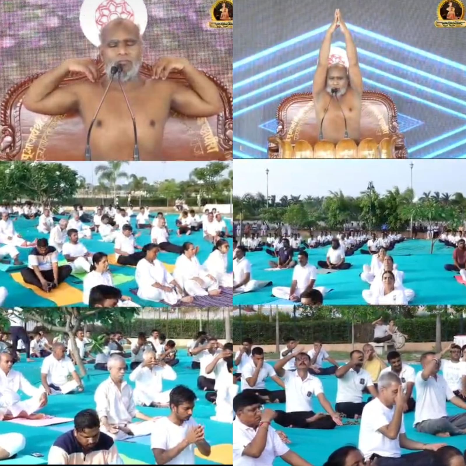 अंतरराष्ट्रीय योग दिवस पर दाहोद में भव्य सामूहिक योग साधना का आयोजन*