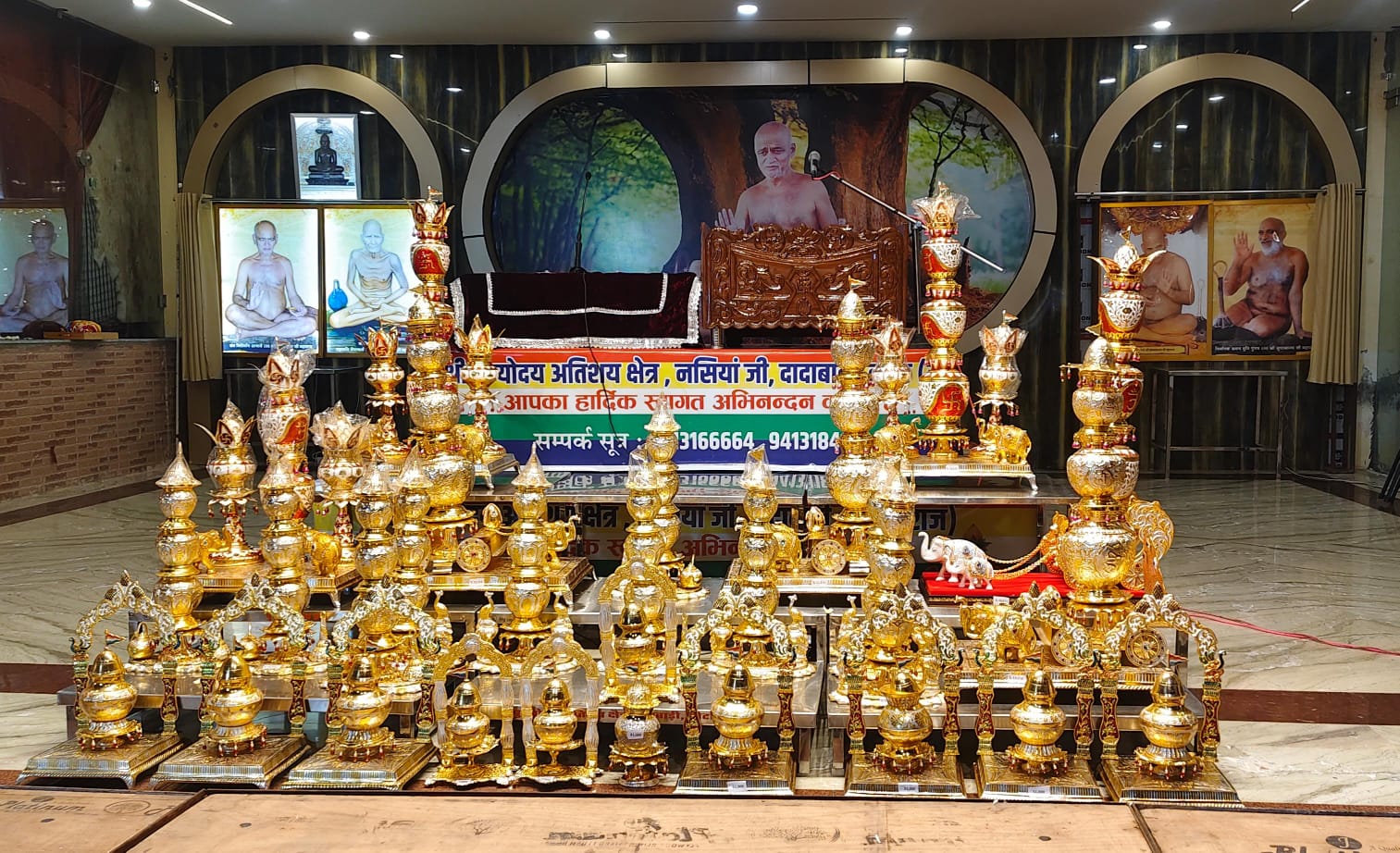 पुण्योदय नसियां जी में रविवार को गूंजेगा धर्म का मंगल स्वर निर्यापक श्रमण मुनि श्री 108 योगसागर जी महाराज के भव्य चातुर्मास कलश स्थापना महामहोत्सव की तैयारियां पूर्ण